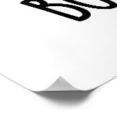 Bomble Bee Funny Bumblebee Bomb Pun Poster (Ecke)