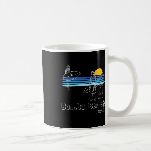 Bombo Beach Australien, Surfer Strand Surf-Typ Mit Kaffeetasse (Rechts)