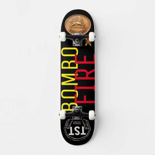 BOMBO FIRE Skateboard (Vorderseite)