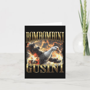 Bombombini Gusini Funny Italian Brainrot Meme Boot Karte