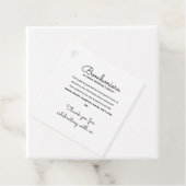 Bomboniera Traditionstag Geschenkanhänger (Beispiel)