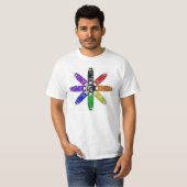 Bombora gewundener Regenbogen T-Shirt (Vorne ganz)