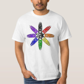 Bombora gewundener Regenbogen T-Shirt