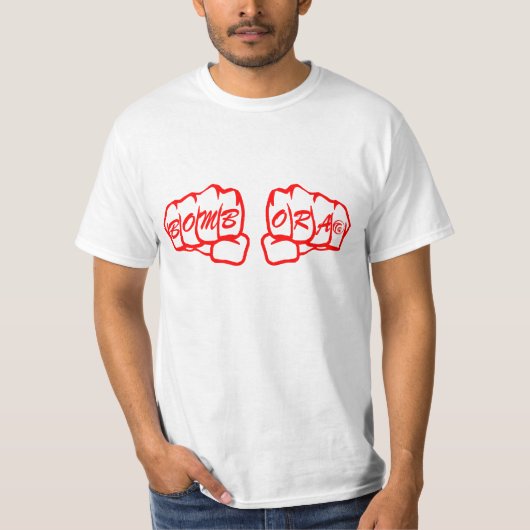 Bombora Knuckles Rot T-Shirt (Vorderseite)