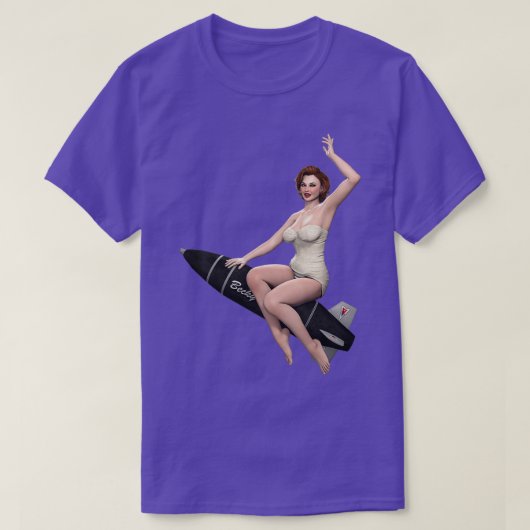 Bombshell Becky links T-Shirt (Design vorne)