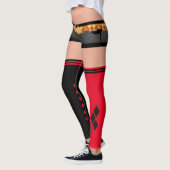 Bombshell Harley Quinn Shorts & Oberschenkel Socke Leggings (Links)