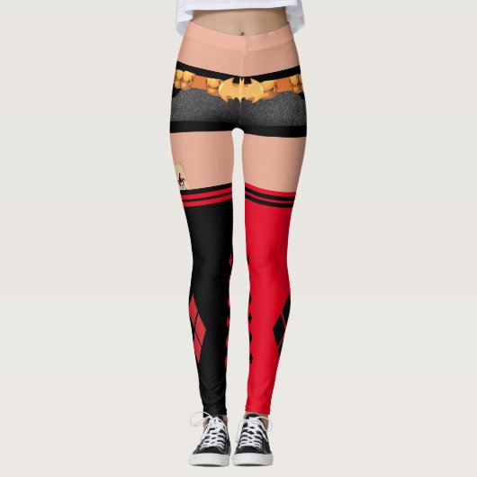 Bombshell Harley Quinn Shorts & Oberschenkel Socke Leggings (Vorderseite)