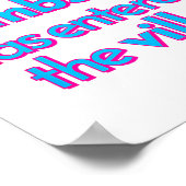 Bombshell Has Entered The Villa Funny Got A Text C Poster (Ecke)