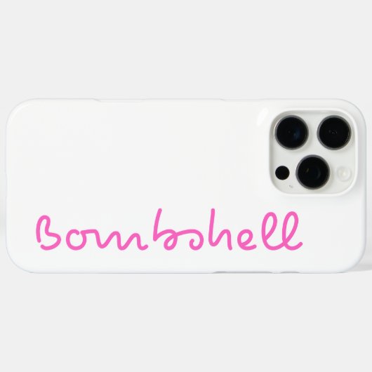 Bombshell iPhone Case (Rückseite (Horizontal))