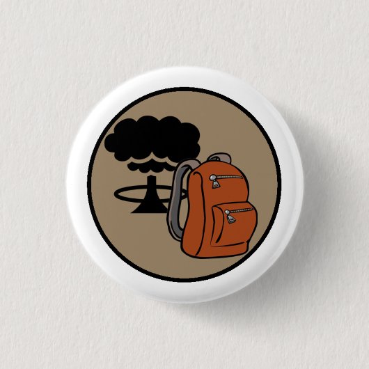 Bombshell Scouts Bugout-Tasche Verdienstabzeichen Button (Vorderseite)