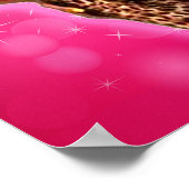 Bombshell Sparkle Leopard Party Banner 40x16 Poster (Ecke)