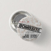Bombsite kein Fanzine, 1 Abdeckung Button (Vorne & Hinten)