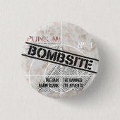 Bombsite kein Fanzine, 1 Abdeckung Button (Vorderseite)