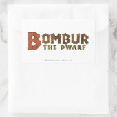 Bombur-Name Rechteckiger Aufkleber (Tasche)