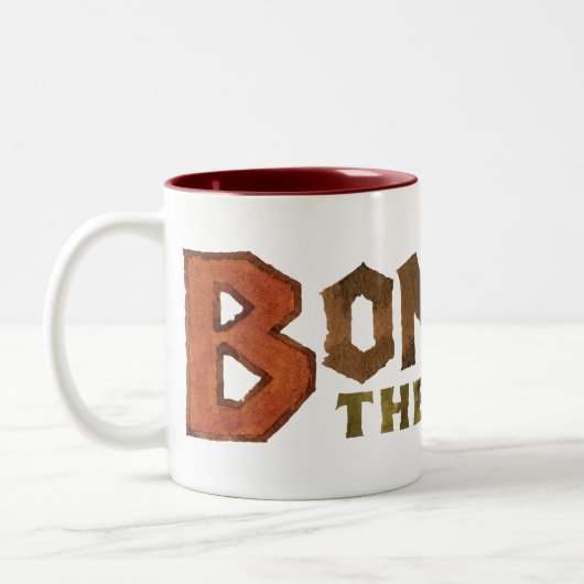 Bombur Name Zweifarbige Tasse (Links)