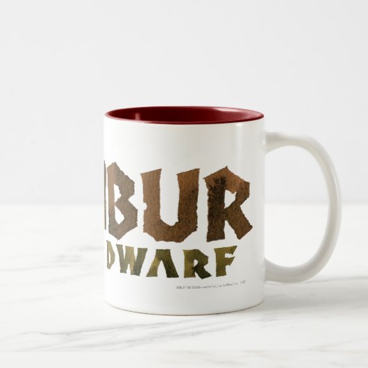 Bombur Name Zweifarbige Tasse (Rechts)