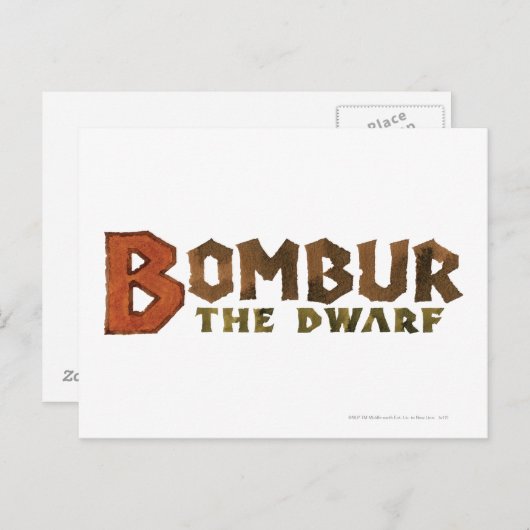 Bombur Postkarte (Vorne/Hinten)