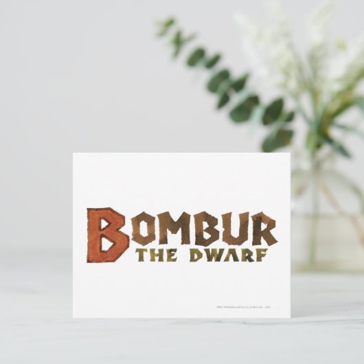 Bombur Postkarte (Stehend Vorderseite)