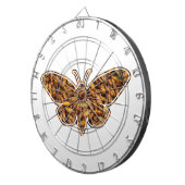 Bombyx Mori Silk Moth Life Cycle Silhouette Dartscheibe (Vorderseite rechts)