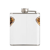 Bombyx Mori Silk Moth Life Cycle Silhouette Flachmann (Rückseite)