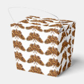 Bombyx Mori Silk Moth Life Cycle Silhouette Geschenkschachtel (Rückseite)