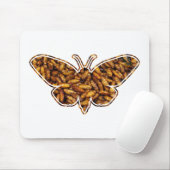 Bombyx Mori Silk Moth Life Cycle Silhouette Mousepad (Mit Mouse)