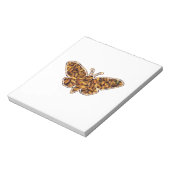 Bombyx Mori Silk Moth Life Cycle Silhouette Notizblock (Rotiert)