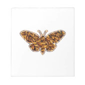 Bombyx Mori Silk Moth Life Cycle Silhouette Notizblock (Vorderseite)