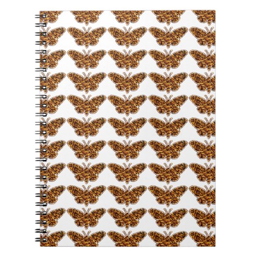 Bombyx Mori Silk Moth Life Cycle Silhouette Notizblock (Vorderseite)