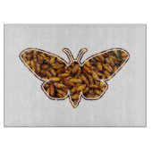 Bombyx Mori Silk Moth Life Cycle Silhouette Schneidebrett (Vorderseite)