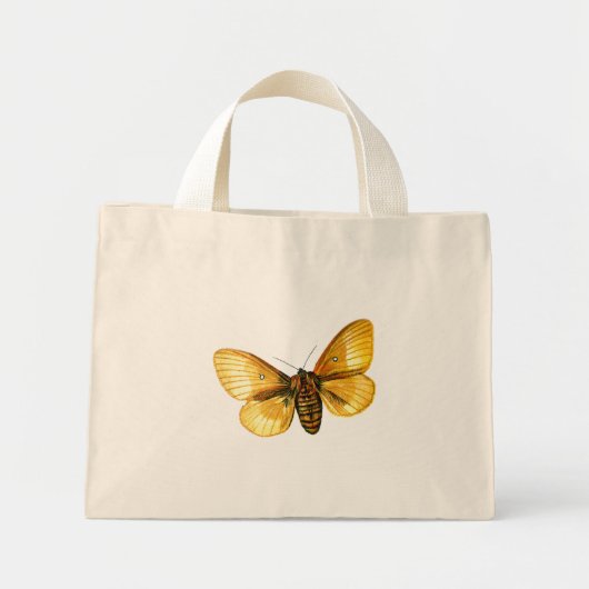 Bombyx quercus weiblich mini stoffbeutel (Vorne)