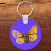 Bombyx quercus weiblich schlüsselanhänger (Vorderseite)