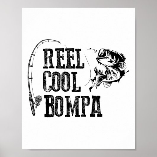 Bompa Angelrolle Cooler Bompa Lustiges Geschenk Poster (Vorne)