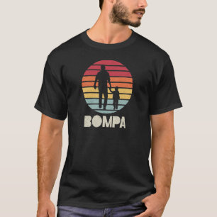 Bompa Vintag Retro Sunset Vater und Kind T-Shirt