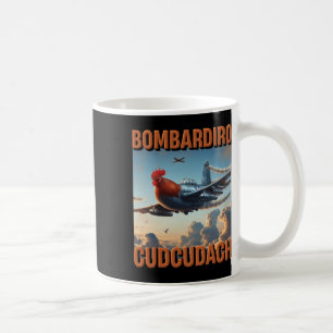 Bomrdiro Cudcudach Italien Brainrot Flugzeug Hahn Kaffeetasse
