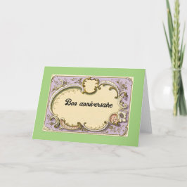 Bon anniversaire (Happy Birthday) Grußkarte Dankeskarte
