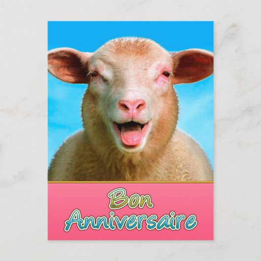 Bon anniversaire postkarte (Vorderseite)