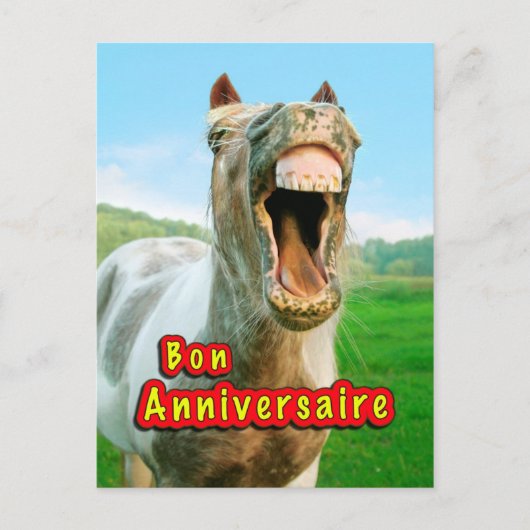 Bon anniversaler postkarte (Vorderseite)