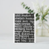 Bon Apetit Postkarte (Stehend Vorderseite)