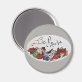 Bon Apetite Magnet (Vorderseite/Rückseite)