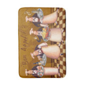 Bon Appétit Badematte (Vorderseite Vertikal)