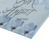 Bon Appetit Blue Floral Kitchen Schneidebrett (Ecke)