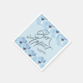 Bon Appetit Blue Floral Serviette (Ecke)