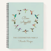 Bon Appétit California Hummingbirds Rezept Notizblock (Vorderseite)