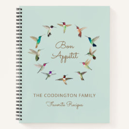 Bon Appétit California Hummingbirds Rezept Notizblock