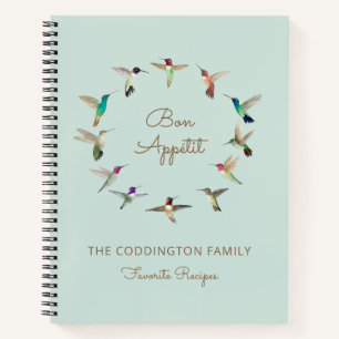 Bon Appétit California Hummingbirds Rezept Notizblock