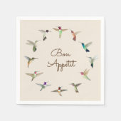 Bon Appétit California Hummingbirds Serviette (Vorderseite)
