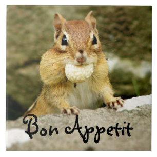Bon Appetit Chipmunk Trivet Fliese