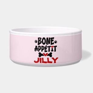 Bön Appetit Dog Bowl mit Namen Napf