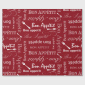 Bon Appetit Feinschmecker-Geschenk-französisches Geschenkpapier (Flach)